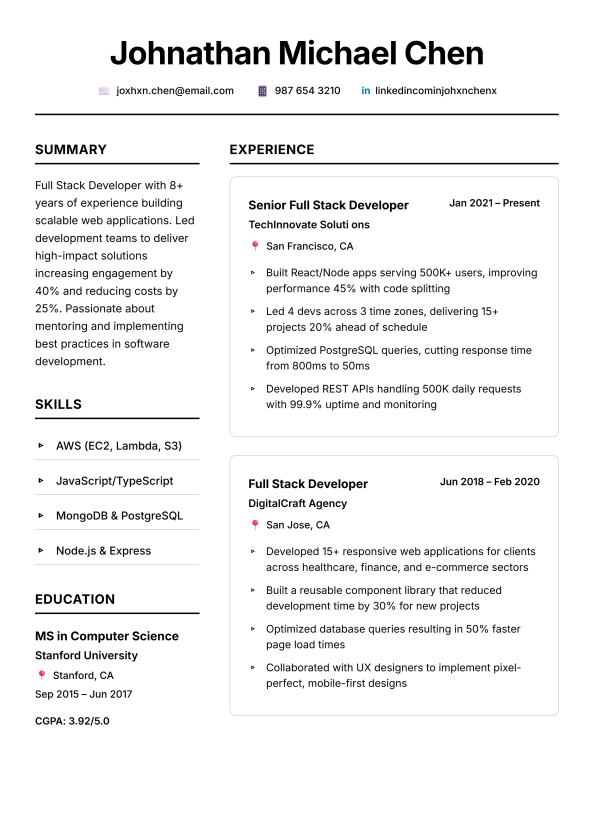 The Essential template preview