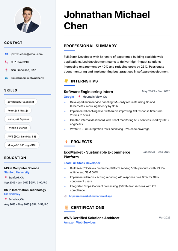 The Scholar 2.0 template preview