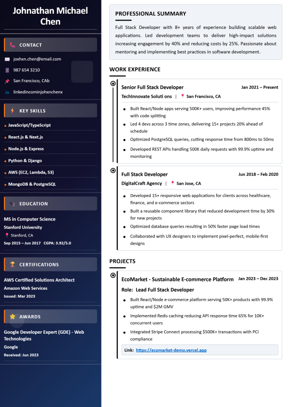 The Scholar template preview